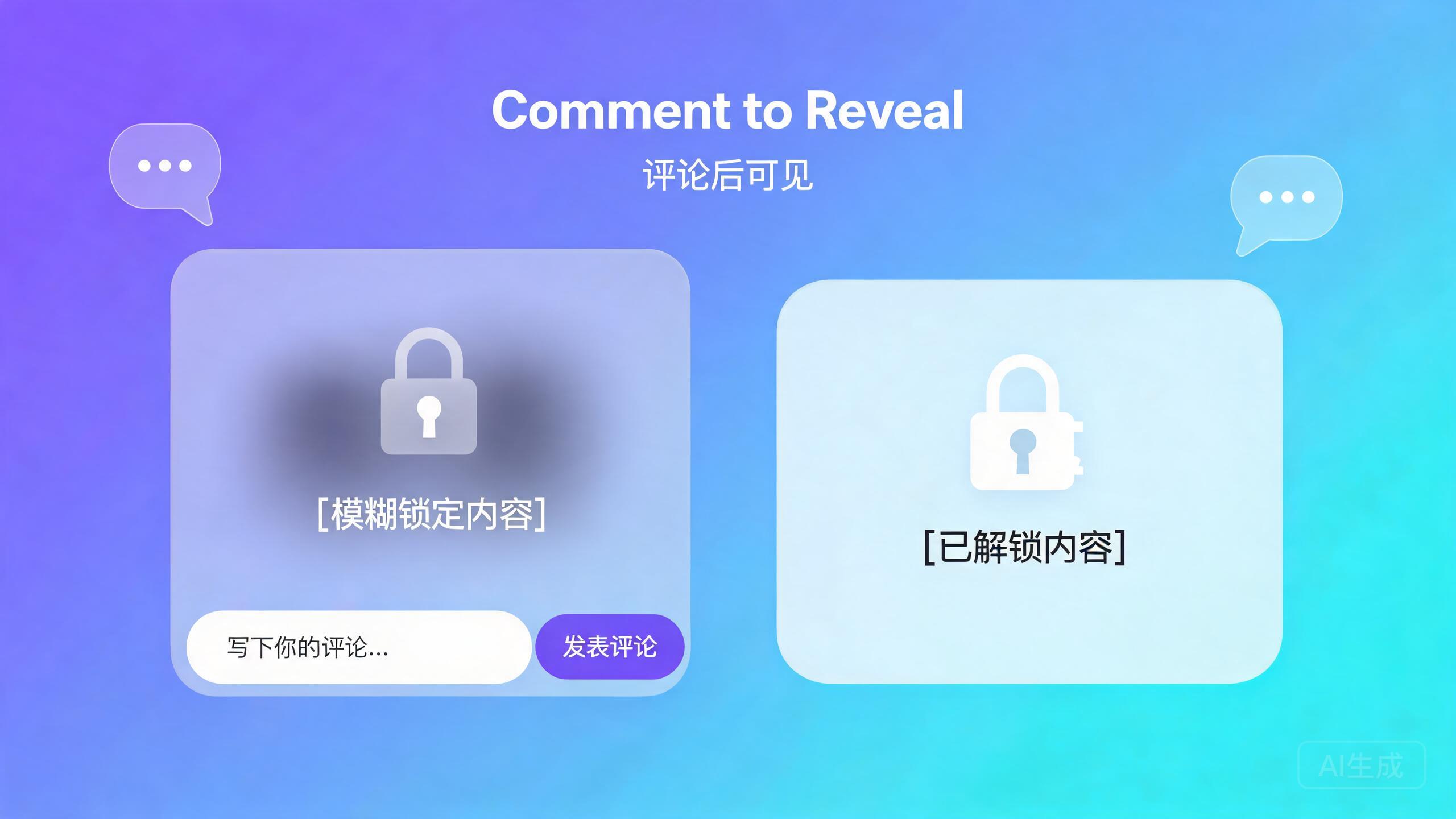 评论后可见插件